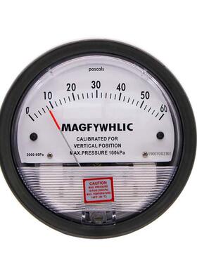 洁净室压差表净化微压差指针差压压力表风压0-60Pa养殖计表负压正