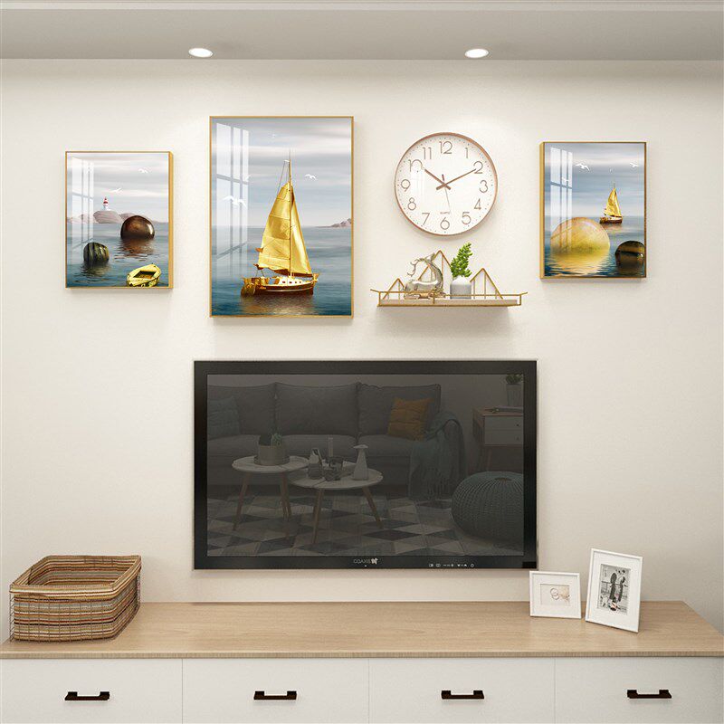 电视背景墙装饰挂件创意客厅墙上装饰品卧室房间墙面墙壁装饰挂画