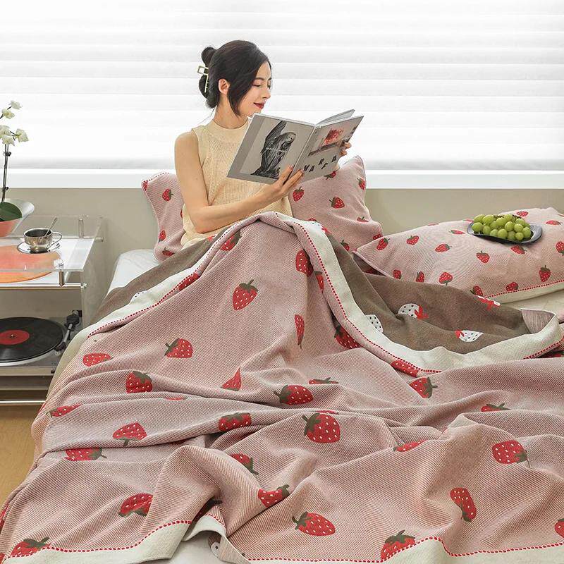 婴儿级A类纯棉六层单儿童毛毯双人盖纱布毛巾透气被子毯空调毯