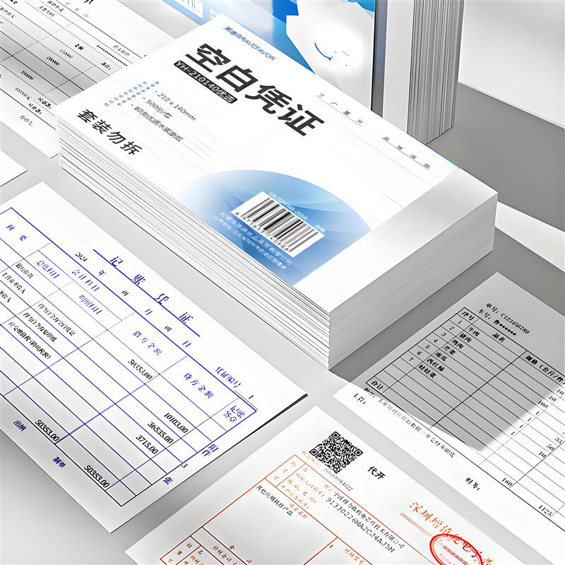 【12包/箱】70g空白凭证纸通用尺寸240*140打印纸财务会计记账凭