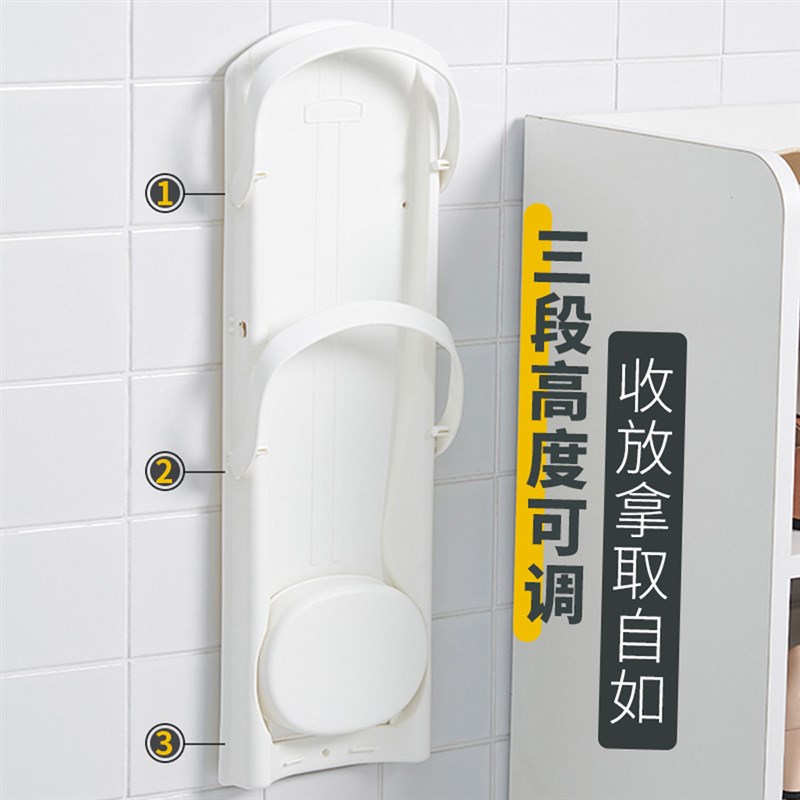 免打孔壁挂雨伞收纳架带沥水可折叠大小伞通用创意酒店商用置物架