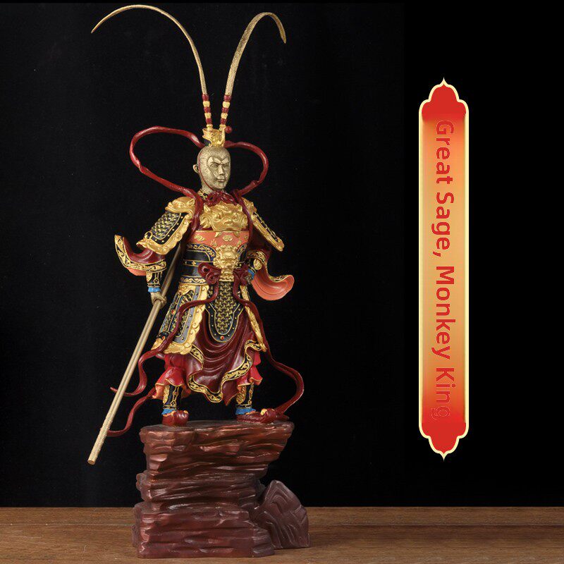 孙悟空大圣饰品战斗胜利佛像办公室入口铜像客厅前台商务礼品孙悟