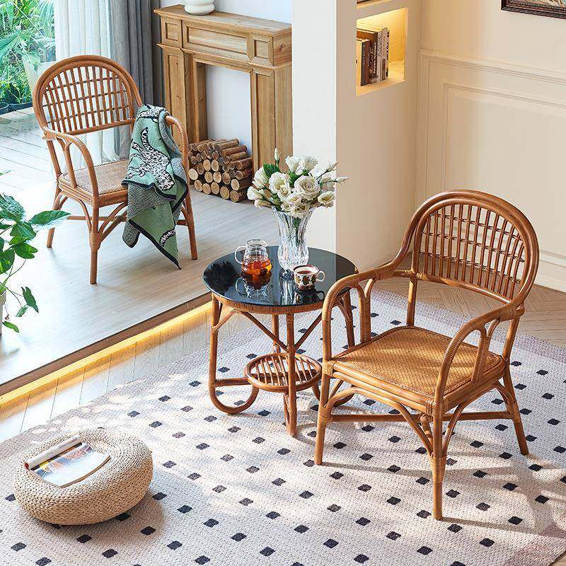 495中古藤椅子家阳休台用藤编单人椅民宿简约扶风手靠背闲椅茶几,商业/办公家具,商用藤编家具,淘宝优惠券,粉丝福利购,淘宝优惠卷