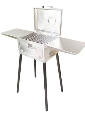 加厚烧烤烧烤架家用户BB外Q钢木碳烤炉不锈多功KCZ能烤炉肉工具用