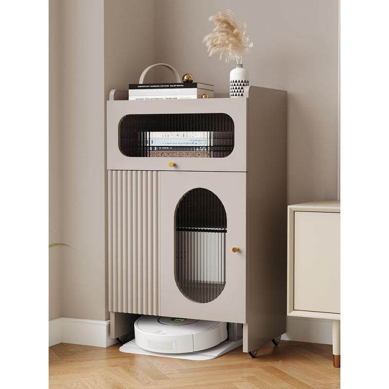 地机器人收架WQS纳柜置科沃斯云鲸物落地扫石头置物柜追觅上方柜