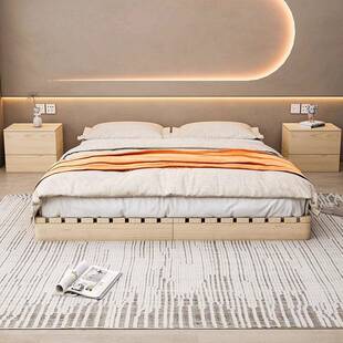 日式床架排骨架矮简落地台榻榻约地台床实木地榻铺床榻米地床垫底