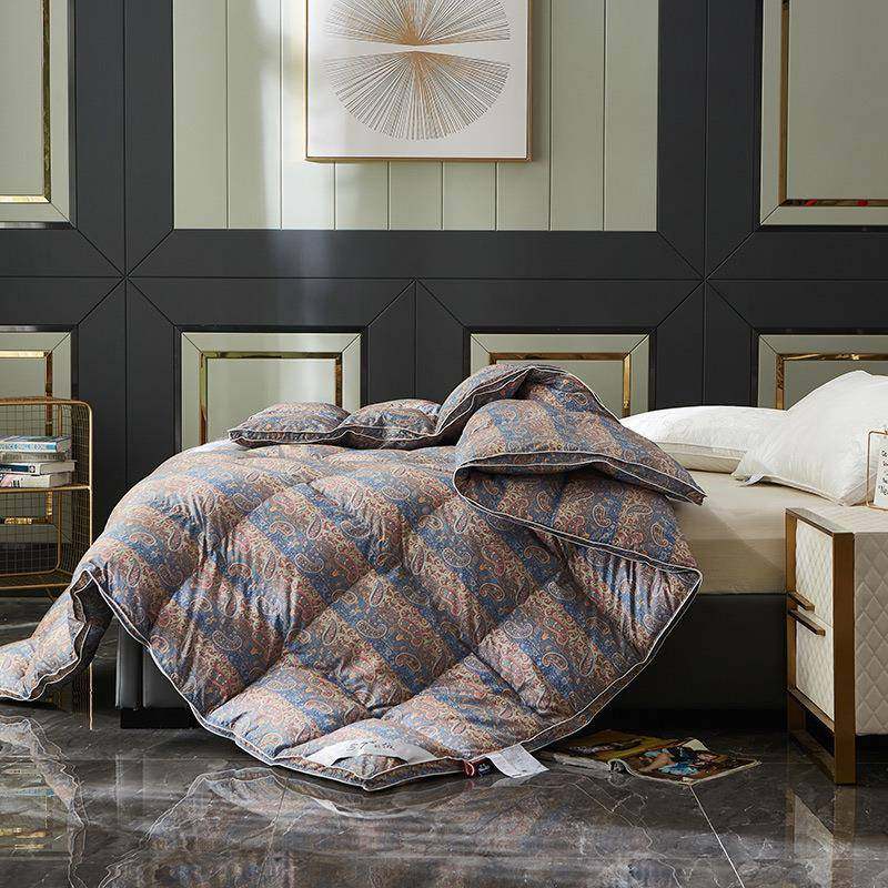 家DDDD8855单纺品羽绒被被印花单立体款鹅绒被壳套壳充绒层被壳