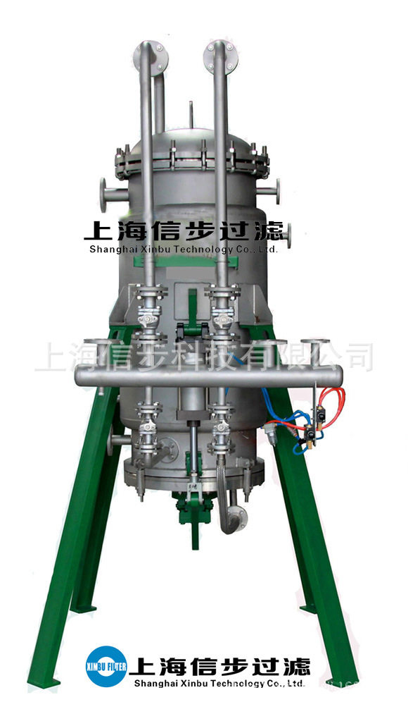 供应信步高容量底部排渣过滤器,不锈钢底部大排渣活性炭过滤机