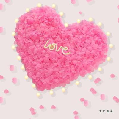 婚情人节求表白玫MRQ瑰饰创假花瓣结婚婚房意装七夕浪漫酒店布置