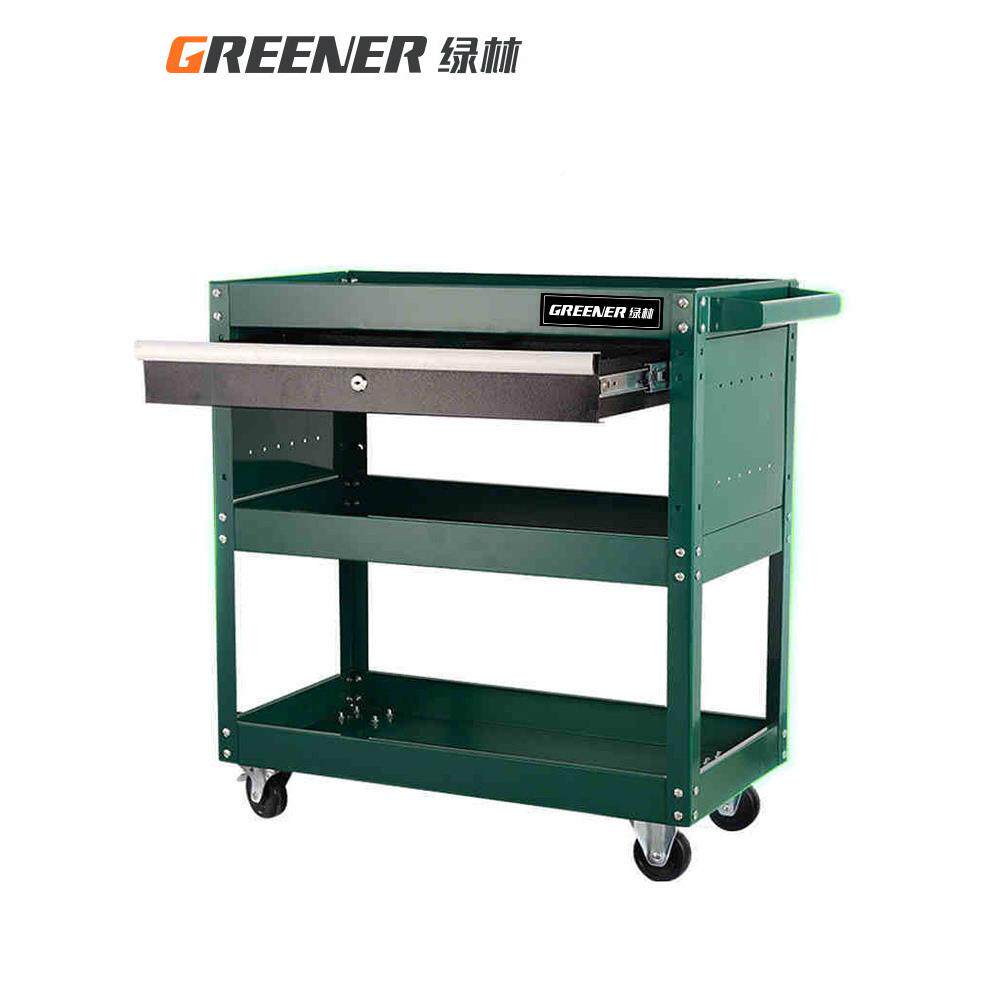 绿车林汽修维修修工具车UUR三层手推车件多功能零移动车工具架子