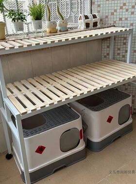 猫爬架猫砂盆上OOK方窝置物架猫笼阳收台高花脚架子多层宠物用品