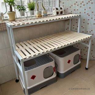 猫爬架猫砂盆上OOK方窝置物架猫笼阳收台高花脚架子多层宠物用品