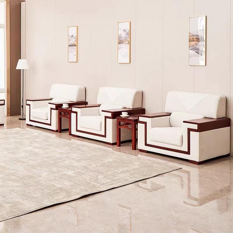 接大待高端沙客发茶几公组合贵宾办室沙发会AZD单人位国企型会议