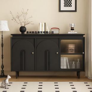 法式 床饰柜实多能收纳AKX储物柜卧室 烤漆餐功边柜木入户玄关柜装