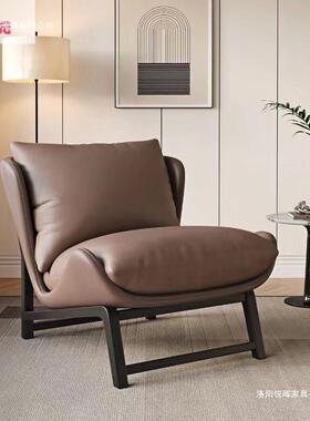 简意式轻奢极沙客厅寝室简约办公室酒店主卧懒人沙OIW发发休闲发