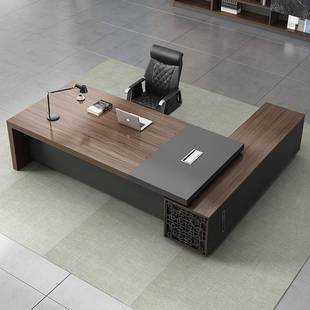 老板桌办公桌办公室总裁桌大班台总经理主管收纳柜收纳组合