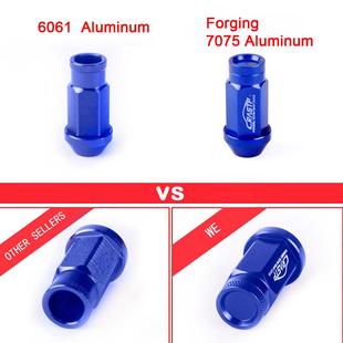 汽改锻装 丝赛车螺栓螺帽 50m7车075造铝合金轮毂螺母m螺无品牌