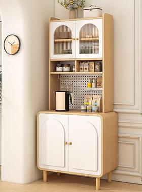 原奶油风餐边木柜靠墙一置柜物厨房客餐厅多LSI功能储物收纳柜实