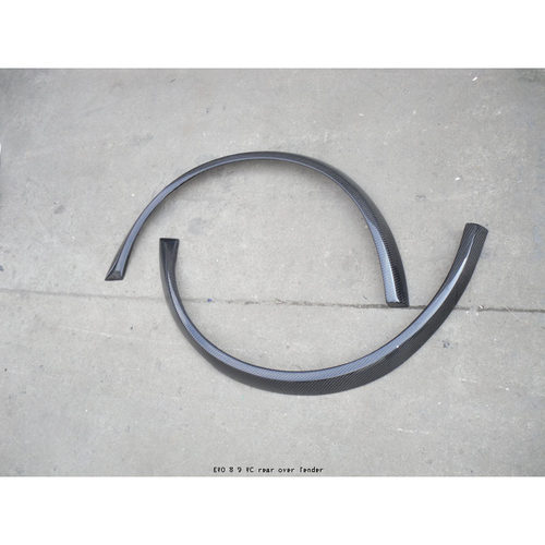 适用于EVO 8 9 VC rear over fender 碳纤后轮眉碳纤材料