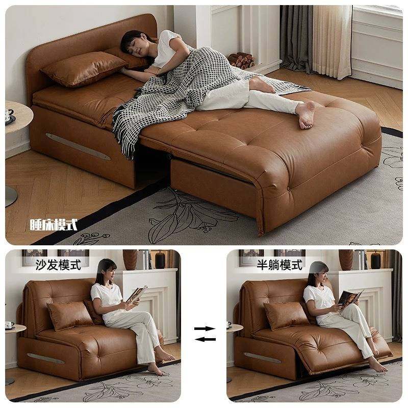 智能语音电动沙发床小户型远程遥控一体两用多功能客厅卧室沙发床