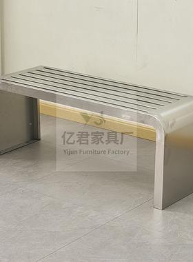 公园户椅外休VJB闲椅排队等候区长庭院园锈靠背椅不钢坚固耐用花