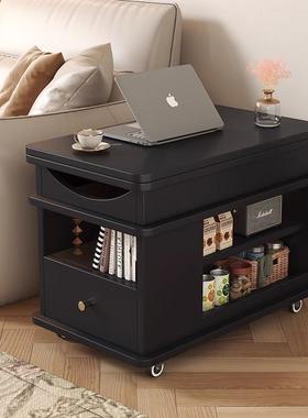 客边厅升降茶几移动推车几小户型家用置多功能物架一体边柜XDO储