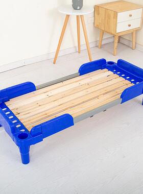 幼午QLN儿园床小学生床午睡床午托儿床儿童塑料小休床幼床托管床
