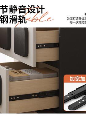 严选实木床头柜卧室家简易床边收纳柜组合创意自BC107由用柜客厅