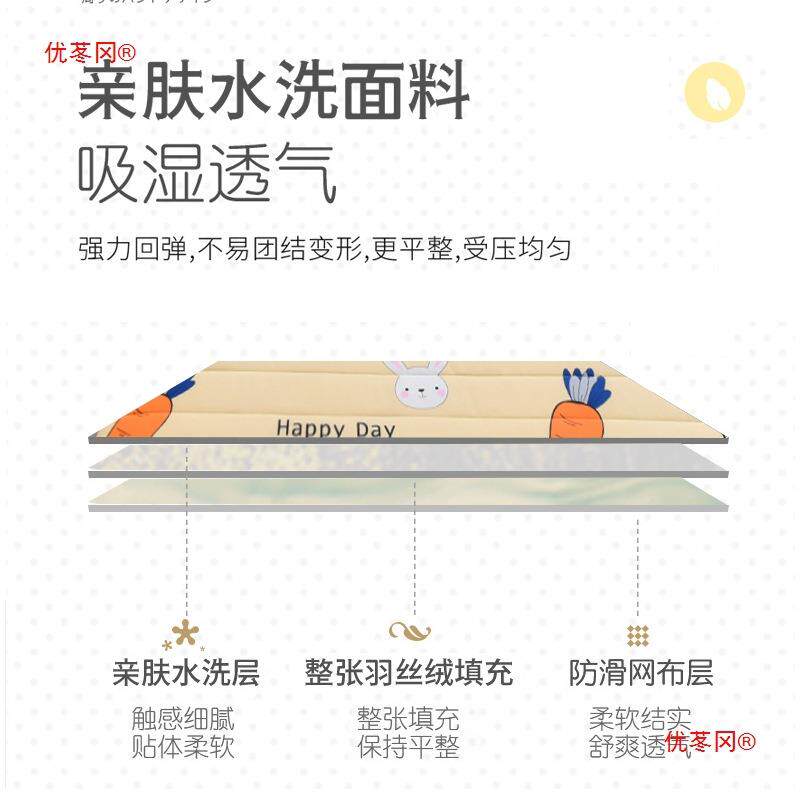 床垫宿舍学生优苳冈?7家单人用软垫榻榻米垫租房褥垫褥子海绵子床