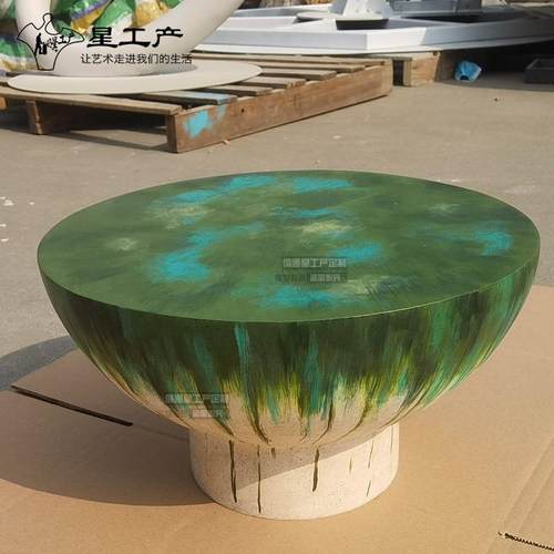 户外树脂艺术座CLS椅玻钢场商美彩绘异形创意家具璃坐陈凳摆件雕