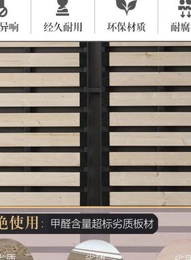 厚钢木木排板骨QLM架床架子实加加密静音折叠床架床榻榻米地台龙