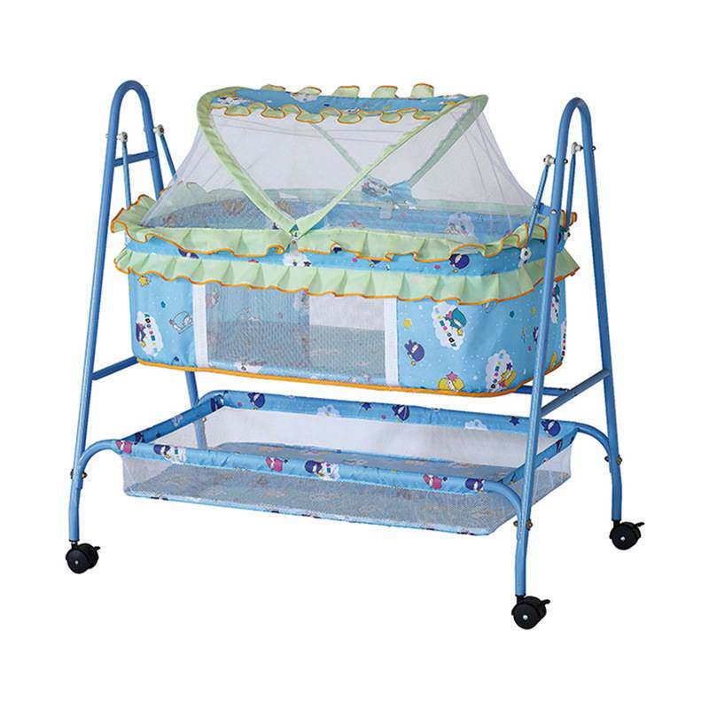 BABY BED 263宝利美贺联可摇童床万向轮刹车婴儿童床摇床厂家直供