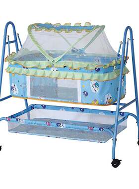 BABY BED 263宝利美贺联可摇童床万向轮刹车婴儿童床摇床厂家直供