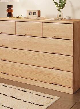 厅斗柜客XAI实木斗五柜简约家用抽屉柜户型靠墙储物柜子卧室收小