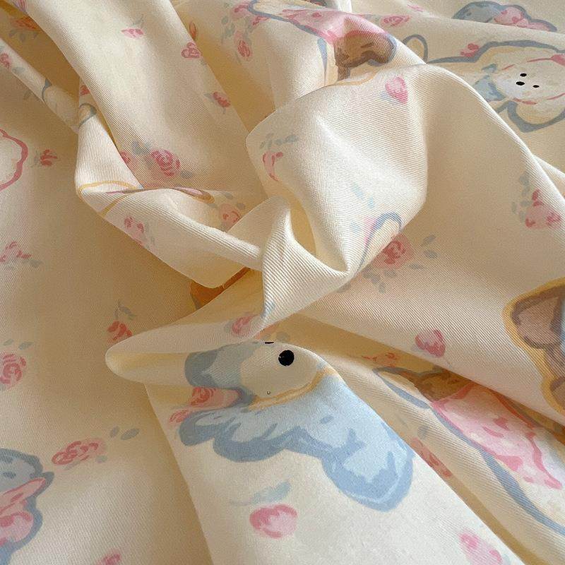 可卡通爱SCO纯全棉四件套2025季40支棉被秋套南通床上用品床单三