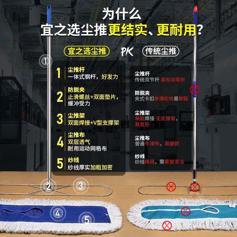 加平板279一拖把推厚拖物业大号一拖酒拖地工厂尘推全套整店套通