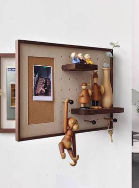 【包邮】【可壁挂摆板放】实木电表箱洞遮挡装饰画免洞打OLS孔留