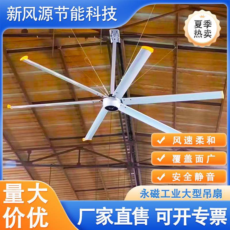 2米FYM功1大型工业吊扇大工率吊扇厂车间仓库篮球场业工永磁大吊