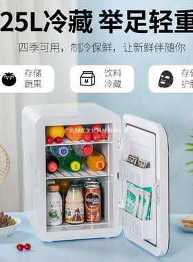 Amoi迷你小冰箱冷冻冷藏车载家用学生宿舍母乳办公室小型冰柜