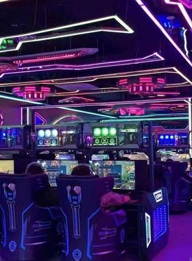 竞房酒店网吧电子脑桌联网咖沙发竞技桌网红上电排置风冷机VMN箱