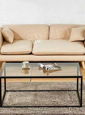 透明茶钢茶化玻璃简约现代桌家用台茶桌客几厅房间出租房铁NHZ艺