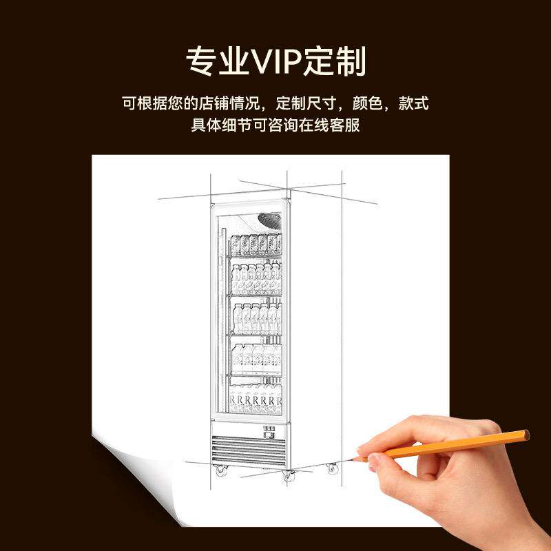 华尔冷藏柜 LED玻璃门展示冰箱 啤酒饮料立式冰柜 商用冷藏展示柜