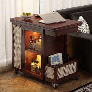 移动茶几CHR折两叠桌式小户型客厅家桌用沙发阳台餐用新中中古风