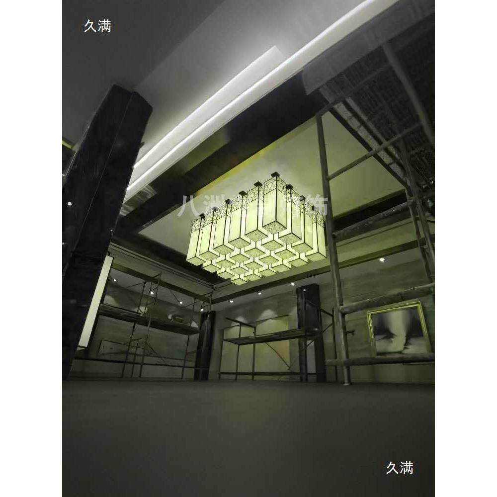 长方形异形大厅吸顶灯酒店宴会厅工程大型工程水晶造型灯