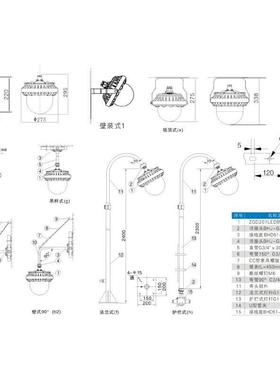NF186NFC9无品牌/9186ALED平台顶灯立杆式70CW车间仓库壁挂式吸式
