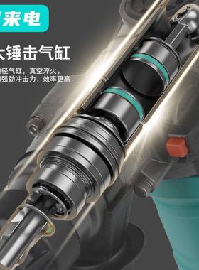 锂电钻电锤电镐两电三用无刷充式YLF电大功率混泥土用家用冲击钻