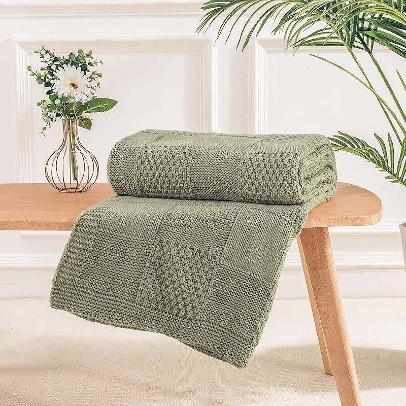 无品牌/款针织毯办公爆室午盖毯舒适针织毛婴儿车睡盖毯四毯季休