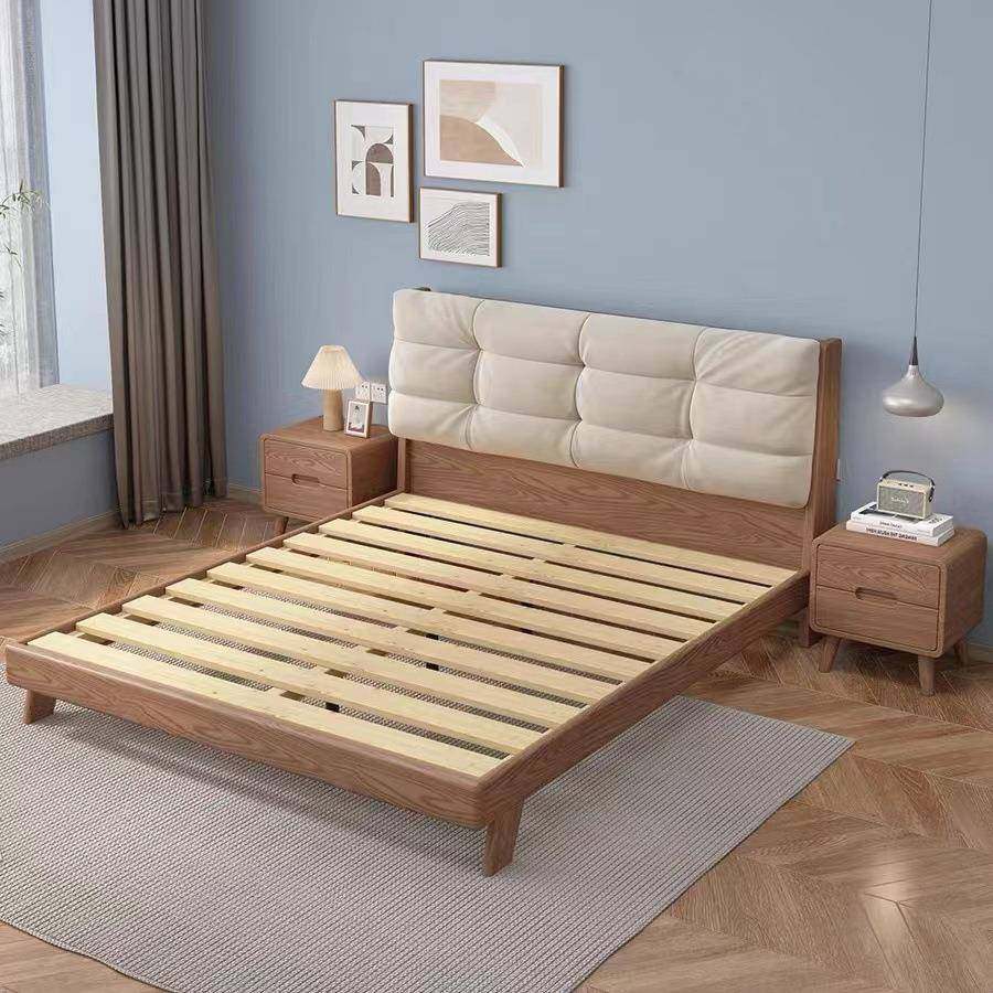 木LCB日式实床现1简约云朵床白蜡木.8代米双人床主卧1.5米单人原