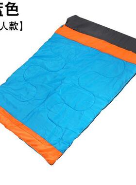 双人睡袋户人外秋冬加厚情BTU侣露四营季防寒载便捷式三旅行其车