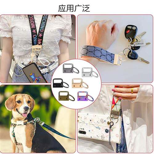 7个0装2mm金属彩色夹含工具套装HZU5色织带钥吊夹配匙尾圈货源